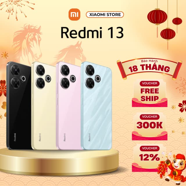Điện thoại XIAOMI Redmi 13 6GB/128GB - 8GB/128GB Chính hãng bảo hành 18 tháng - Ảnh 1