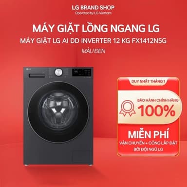 So sánh giá [Chỉ giao miền Nam/Bắc] FX1412N5G -Máy giặt LG AI DD Inverter 12 kg FX1412N5G rẻ nhất?