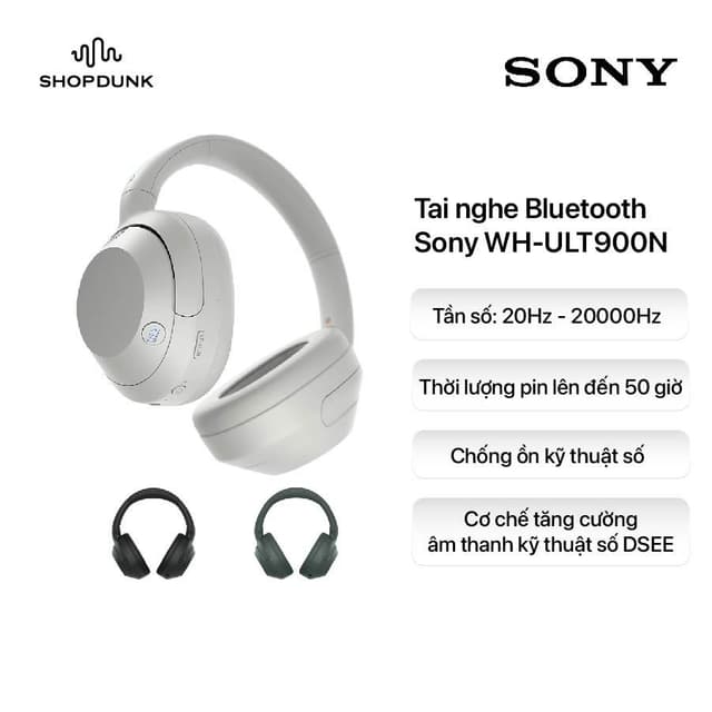 Tai Nghe Không Dây Bluetooth Chụp Tai Sony WH-ULT900N - Chống Ồn Tốt - Ảnh 12