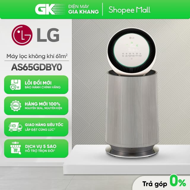 AS65GDBY0.ABAE - Máy Lọc Không Khí LG PuriCare 360 Alpha Single AS65GDBY0 [Công Suất 48W] [Freeship HCM] {GIẢM 10%} - Ảnh 5