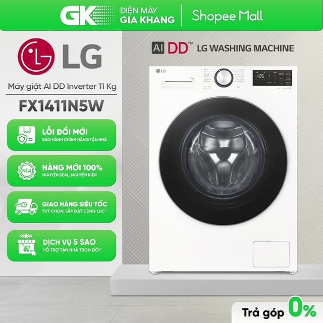 Máy Giặt LG AI DD Inverter 11 Kg FX1411N5W [Freeship HCM] - Ảnh 12