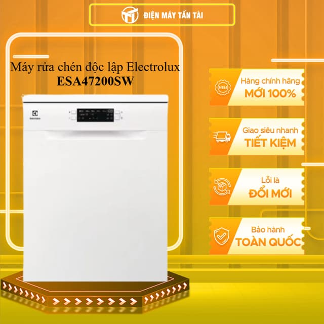 ESA47200SW - Máy rửa chén độc lập Electrolux ESA47200SW - BẢO HÀNH CHÍNH HÃNG - GIAO TOÀN QUỐC - Ảnh 2