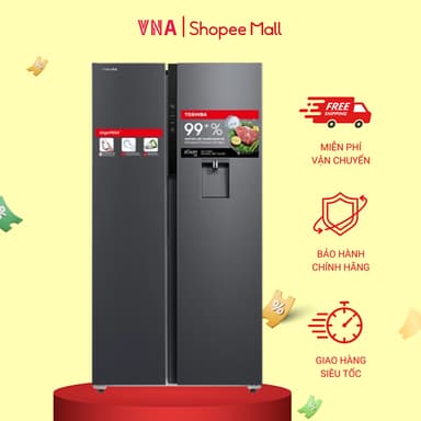 So sánh giá Tủ lạnh Toshiba Inverter 596 lít Side By Side GR-RS775WI-PMV(06)-MG rẻ nhất?