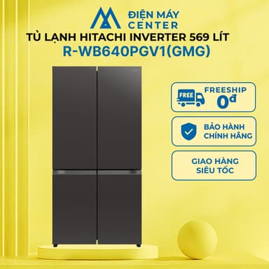 So sánh giá Tủ lạnh Hitachi Inverter 569 lít Multi Door R-WB640PGV1(GMG) - Bảo hành chính hãng 24 tháng - Làm đá tự động rẻ nhất?