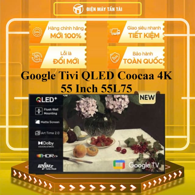 55L75 - Google Tivi QLED Coocaa 4K 55 Inch 55L75 - GIAO TOÀN QUỐC - Ảnh 5