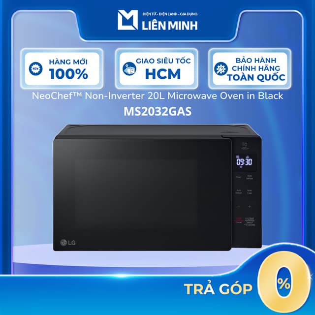 {Hỏa tốc HCM} MS2032GAS (Black) / MS2032GIK (White) - Lò Vi Sóng LG 20 Lít - Công Suất 700W - Ảnh 6