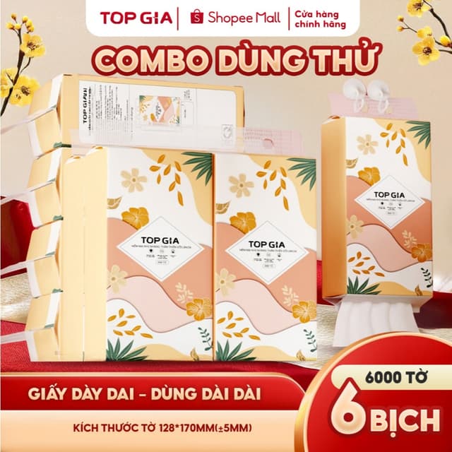 Khăn giấy gấu trúc Top Gia Tiểu Hạ, treo tường 1000 tờ 4 lớp mềm mịn, treo tường tiện lợi, đa năng (Mẫu mã mới) - Ảnh 5