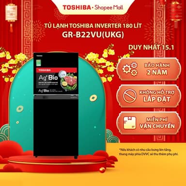So sánh giá [Freeship Toàn Quốc] Tủ lạnh Toshiba Inverter 180 lít GR-B22VU(UKG) - Hàng chính hãng rẻ nhất?