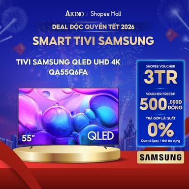 So sánh giá QA55Q6FA - Smart Tivi QLED Samsung 4K 55 inch rẻ nhất?