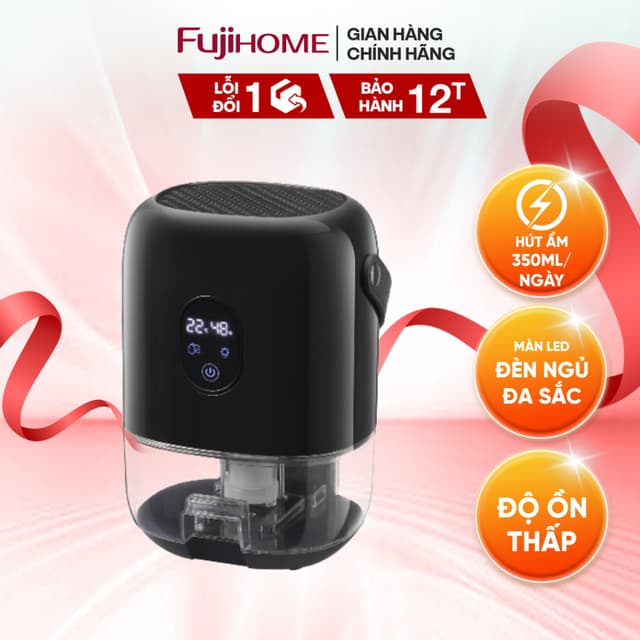 Máy hút ẩm bán dẫn nhập khẩu FUJIHOME DHP035-MINI Loại bỏ đổ ẩm 1000ml/ ngày, độ ồn thấp - Ảnh 11