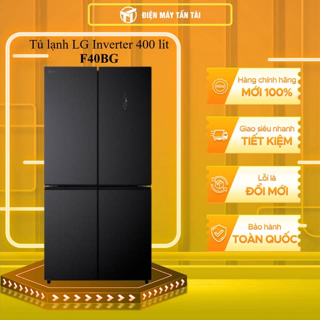 F40BG - Tủ lạnh LG Inverter 400 lít Multi Door F40BG - BẢO HÀNH CHÍNH HÃNG - MIỄN PHÍ GIAO HCM - Ảnh 7