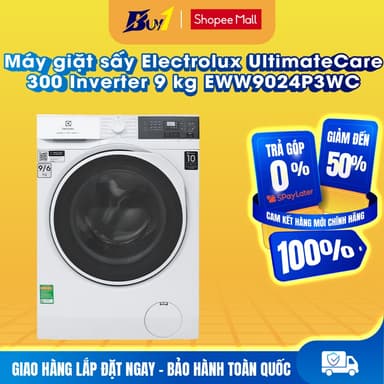 So sánh giá EWW9024P3WC - Máy giặt sấy Electrolux UltimateCare 300 Inverter giặt 9/6 kg EWW9024P3WC - Hàng chính hãng rẻ nhất?