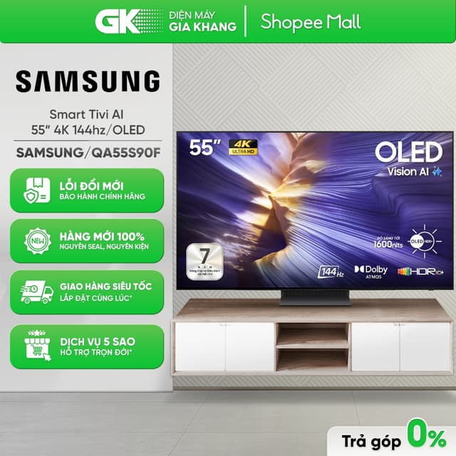Smart Tivi Samsung OLED 4K Vision AI 55 Inch QA55S90F [Toàn Quốc] - Ảnh 6