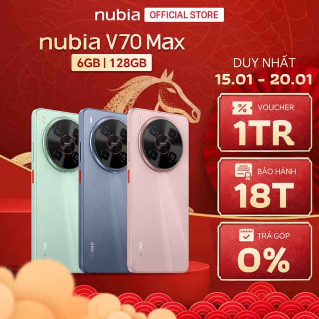 Điện thoại Nubia V70 Max 12(6+6)GB/128GB I Hỗ trợ NFC I Pin 6000mAh I 6.9"120Hz I Chống rơi vỡ* - Ảnh 11