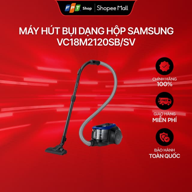 [Chỉ GH tận nơi] Máy hút bụi dạng hộp Samsung VC18M2120SB/SV - Ảnh 9