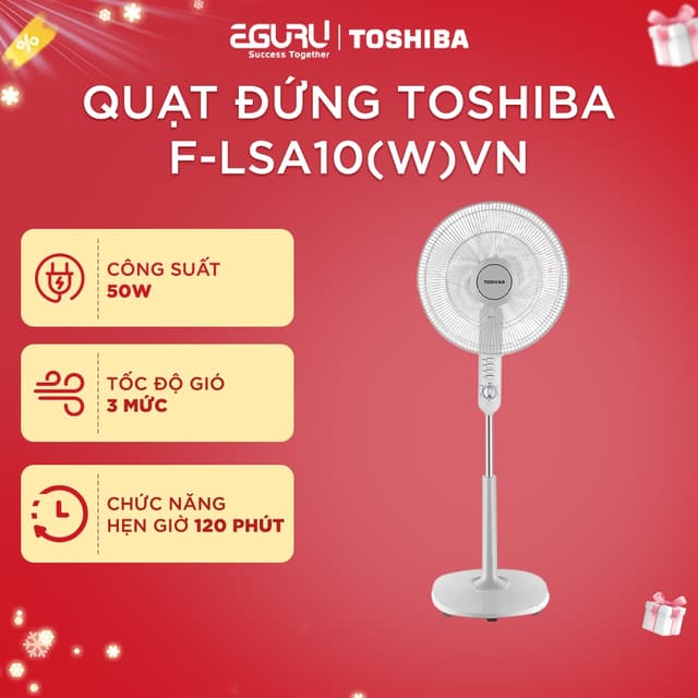 Quạt Cây Đứng Toshiba F-LSA10(H/K) | F-LSD10(H/W)VN 50W  - 5 Cánh - BH Chính Hãng 12 Tháng - Ảnh 3