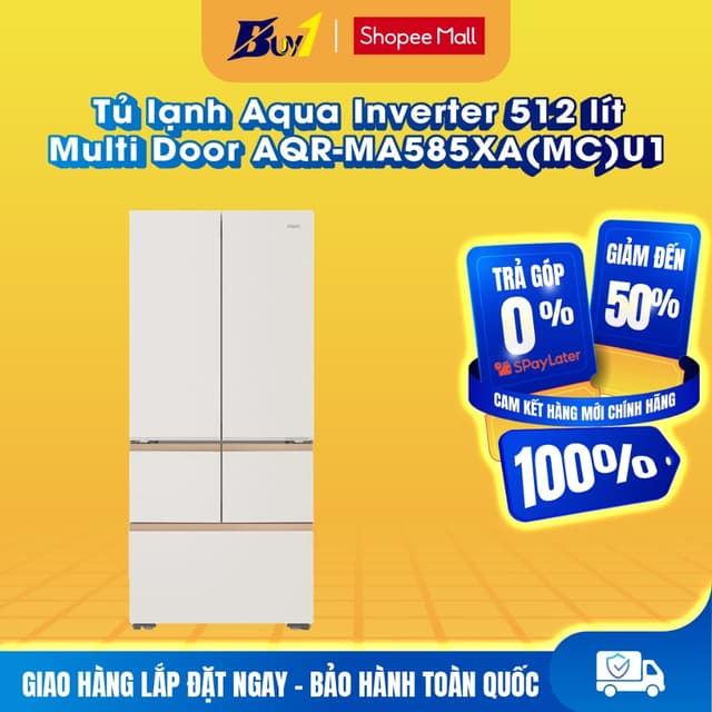 AQR-MA585XA(MC)U1 - Tủ lạnh Aqua Inverter 512 lít Multi Door AQR-MA585XA(MC)U1 - Hàng chính hãng - Ảnh 5