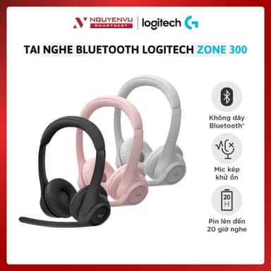 So sánh giá Tai nghe Bluetooth Logitech Zone 300 – Micro khử ồn, Hỗ trợ Windows & Mac - Hàng chính hãng - Bảo hành 12 tháng rẻ nhất?