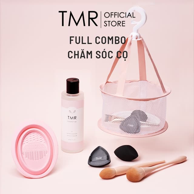 Dụng cụ vệ sinh cọ trang điểm TMR bằng nhựa cao cấp và có thể gập lại rửa cọ trang điểm - Ảnh 3