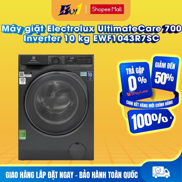 EWF1043R7SC - Máy giặt Electrolux UltimateCare 700 Inverter 10 kg EWF1043R7SC - Hàng chính hãng - Ảnh 3