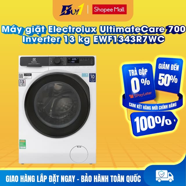 EWF1343R7WC - Máy giặt Electrolux UltimateCare 700 Inverter 13 kg EWF1343R7WC - Hàng chính hãng - Ảnh 6