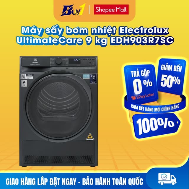 EDH903R7SC - Máy sấy bơm nhiệt Electrolux UltimateCare 9 kg EDH903R7SC - Hàng chính hãng - Ảnh 8