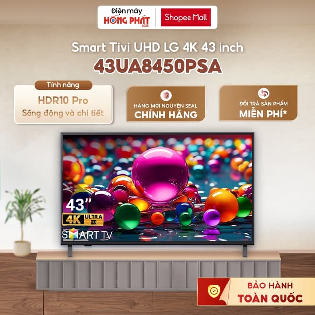 [GIAO TOÀN QUỐC] Smart Tivi LG 4K UHD AI UA8450 43 Inch 43UA8450PSA - Ảnh 7
