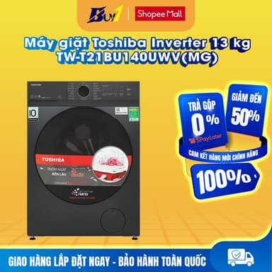 So sánh giá TW-T21BU140UWV(MG) - Máy giặt Toshiba Inverter 13 kg TW-T21BU140UWV(MG) - Hàng chính hãng rẻ nhất?