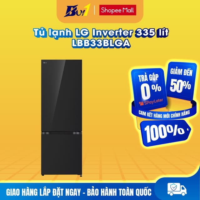 LBB33BLGA - Tủ lạnh LG Inverter 335 lít LBB33BLGA - Hàng chính hãng - Ảnh 3