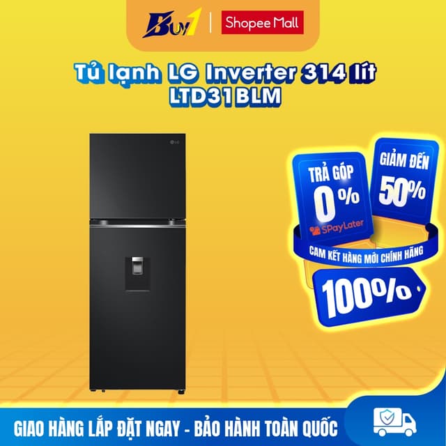 LTD31BLM - Tủ lạnh LG Inverter 314 lít LTD31BLM - Hàng chính hãng - Ảnh 2