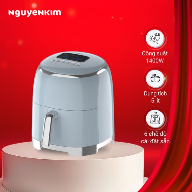 Nồi chiên không dầu Paveden 5 lít PAF-515BL - Ảnh 4