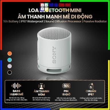 So sánh giá Loa Bluetooth Sony SRS-XB100 Chính Hãng DGW - Âm thanh mạnh mẽ, pin 16h, chống nước IP67, bảo hành 12 tháng rẻ nhất?