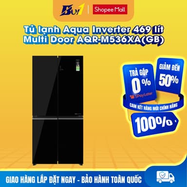 So sánh giá AQR-M536XA(GB) - Tủ lạnh Aqua Inverter 469 lít Multi Door AQR-M536XA(GB) - Hàng chính hãng rẻ nhất?