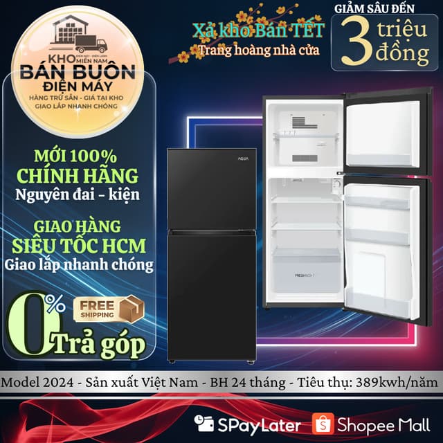 AQR-T160FA(BS) Tủ Lạnh AQUA 130 Lít, 2 Cửa, Ngăn Rau Fresh Box, Khử Mùi Kháng Khuẩn - Ảnh 5