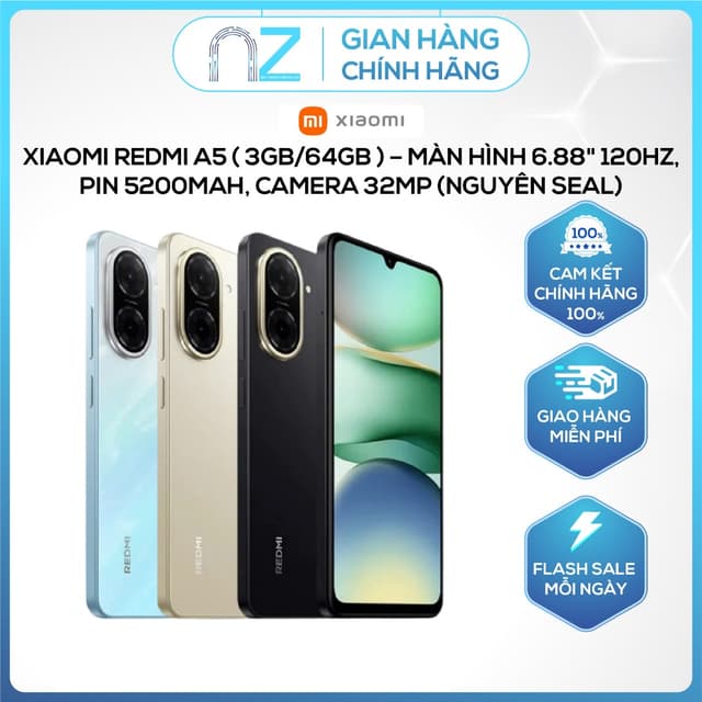[Chính Hãng] Xiaomi Redmi A5 ( 3GB/64GB ) - Nguyên Seal - Ảnh 8