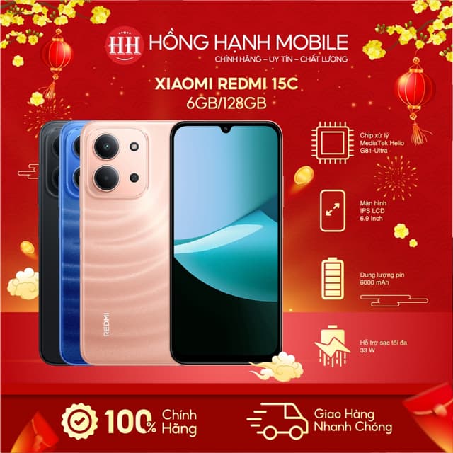 Điện Thoại Xiaomi Redmi 15C 6GB/128GB - Hàng Chính Hãng - Ảnh 2