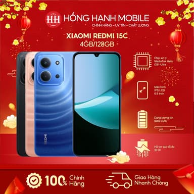 So sánh giá Điện Thoại Xiaomi Redmi 15C 4GB/128GB - Hàng Chính Hãng rẻ nhất?