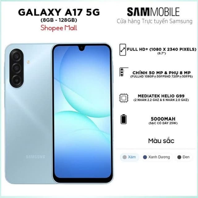 [ Kích Tháng 1] Điện thoại Samsung Galaxy A17 5G 8GB/128GB - Ảnh 6