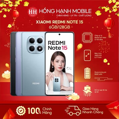 So sánh giá Điện Thoại Xiaomi Redmi Note 15 6GB/128GB - Hàng Chính Hãng rẻ nhất?