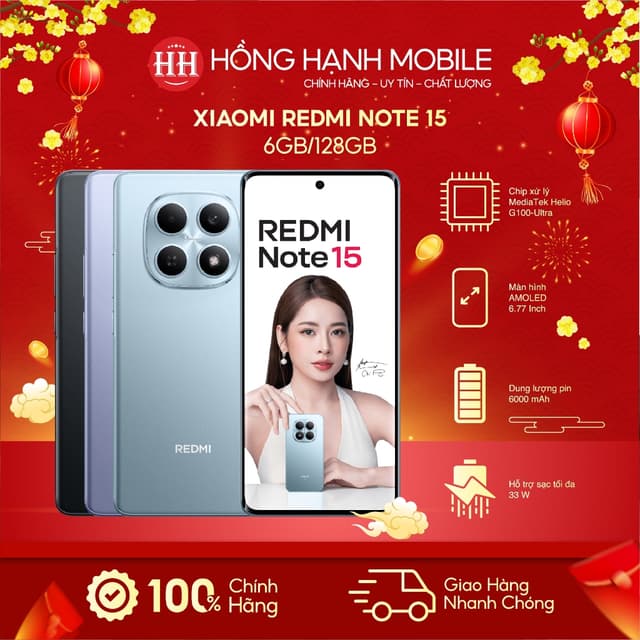 Điện Thoại Xiaomi Redmi Note 15 6GB/128GB - Hàng Chính Hãng - Ảnh 9