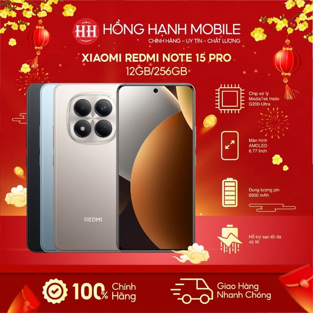 Điện Thoại Xiaomi Redmi Note 15 Pro 12GB/256GB - Hàng Chính Hãng - Ảnh 12