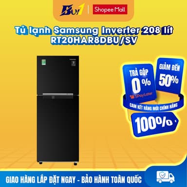 So sánh giá RT20HAR8DBU/SV - Tủ lạnh Samsung Inverter 208 lít RT20HAR8DBU/SV - Hàng chính hãng rẻ nhất?