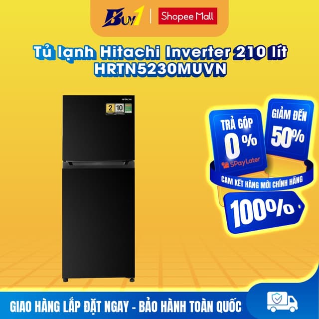 HRTN5230MUVN - Tủ lạnh Hitachi Inverter 210 lít HRTN5230MUVN - Hàng chính hãng - Ảnh 7