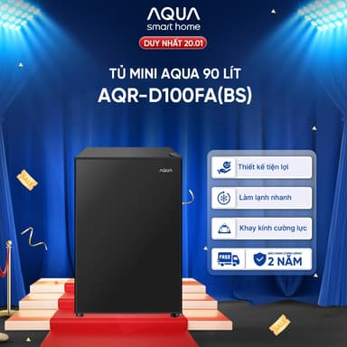 So sánh giá Tủ lạnh mini 1cửa Aqua 90 Lít AQR-D100FA(BS) - Bảo hành 2 năm - Freeship toàn quốc - Giá tốt hơn khi mua trên Livestream rẻ nhất?