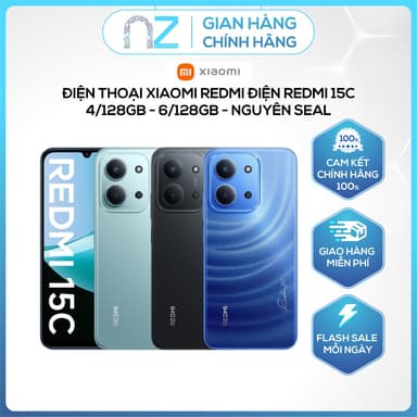 So sánh giá [ Chính Hãng ] Điện thoại XIAOMI Redmi Điện Redmi 15C 4GB/128GB - 6GB/128GB - Nguyên Seal rẻ nhất?