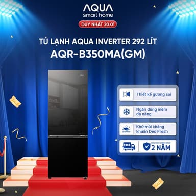 So sánh giá Tủ lạnh ngăn đông dưới Aqua Inverter 292 lít AQR-B350MA(GM) - Mặt gương soi - Freeship toàn quốc - Bảo hành 2 năm rẻ nhất?