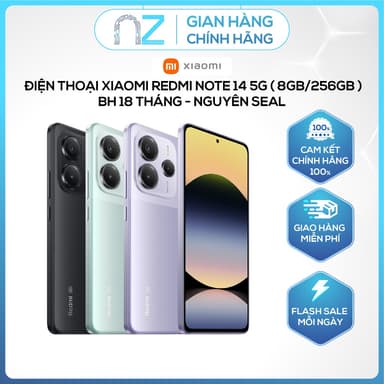 So sánh giá [ Chính Hãng ] Điện thoại Xiaomi Redmi Note 14 5G (8GB/256GB) - BH 18 tháng - Nguyên Seal rẻ nhất?