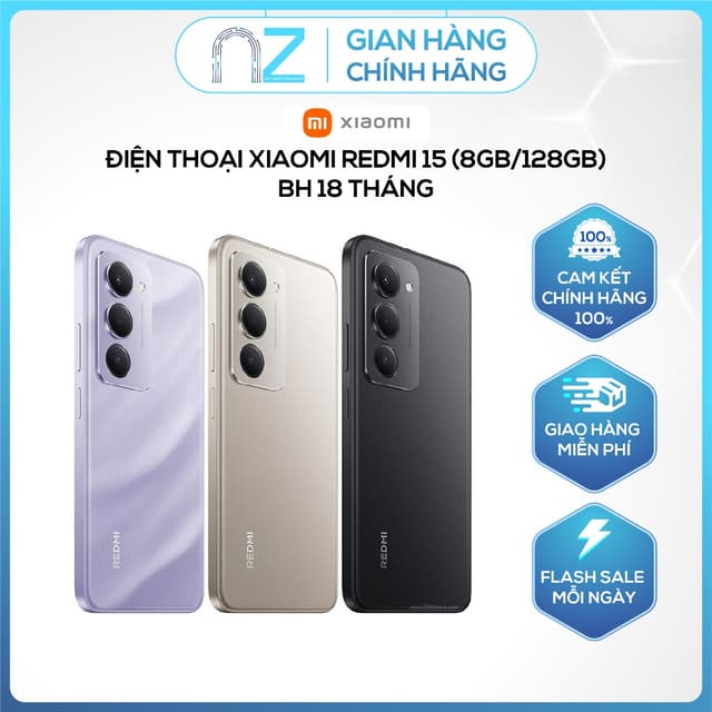 [ Chính Hãng ] Điện thoại Xiaomi Redmi 15 (8GB/128GB) - BH 18 tháng - Ảnh 9