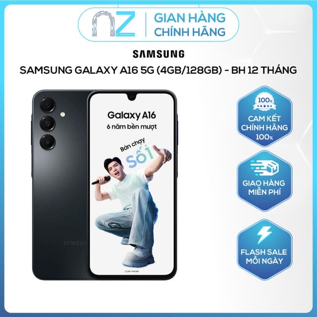 [ Chính Hãng ] Điện Thoại Samsung Galaxy A16 5G (4GB/128GB) - Nguyên Seal - BH 12 tháng - Ảnh 4
