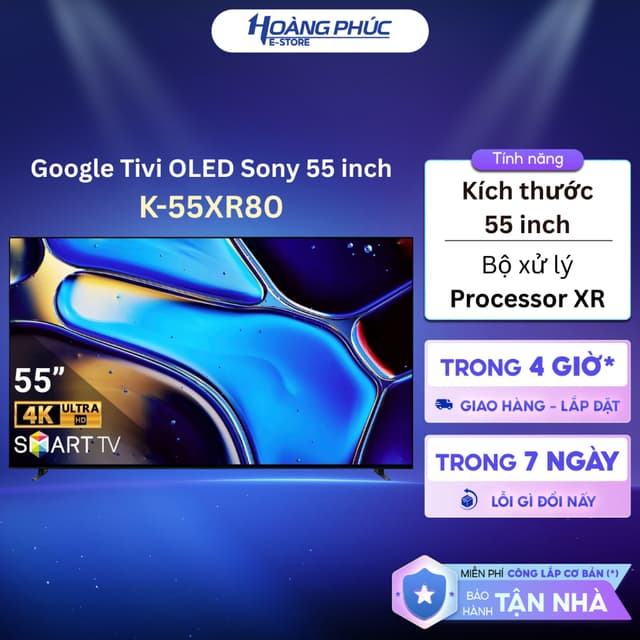 K-55XR80 - Google Tivi OLED Sony AI 4K 55 inch K-55XR80 [FREESHIP HCM] - Ảnh 4